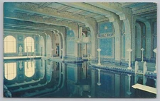 Roman Pool Under Tennis Courts~Hearst San Simeon CA Historical Monument~Vtg PC