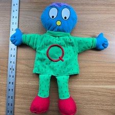 Vintage Letter People Hand Puppets Alphabet Plush Abrams Learning Letter Q