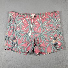 Tommy Bahama Shorts Mens 2XL Pink Tropical Beach Board Swim Trunks