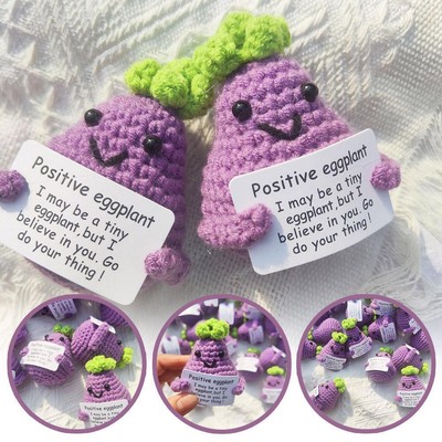 Yarn Knitting Vegetables Hand-knitted Wool Crocheted B1X0 Gift Doll Pendant 9CL3
