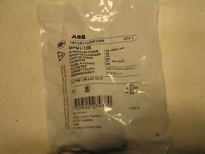 NIB ABB ASEA BOVERI MPM1-10B 1SFA611124R1006 MUSHROOM SW OPERATOR A0529