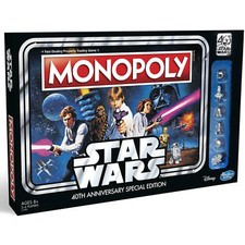 Star Wars Monopoly 40th Anniversary Special Edition Board Game Hasbro