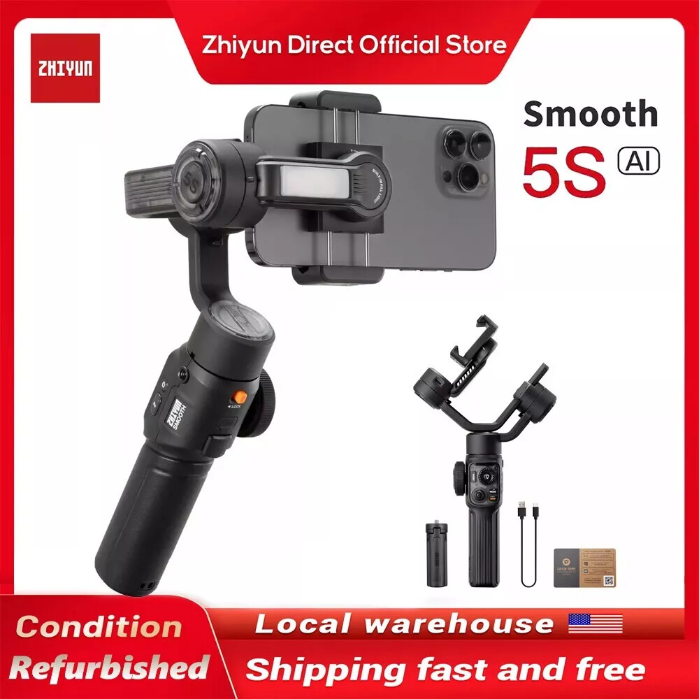 Zhiyun Smooth 5S AI 3-Axis Handheld Stabilizer Fill Light fo