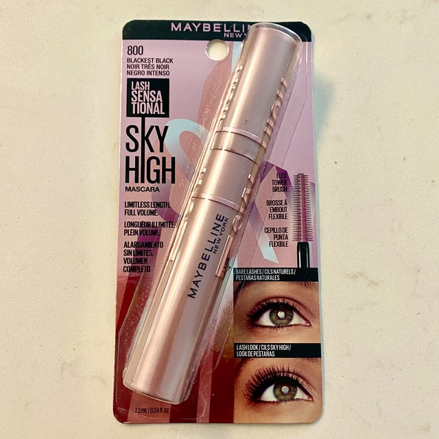 Maybelline New York Sky High Lash Mascara Blackest Black (0.2 oz) for