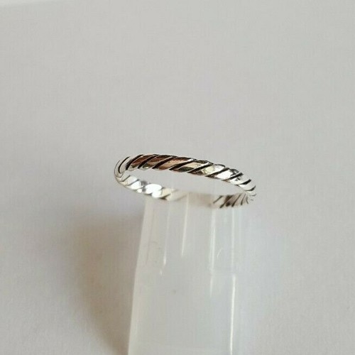 Silberring ohne Steine - 925 Silber - geflochten - ab Gr. 52 bis Gr. 64 - Bild 11 von 11