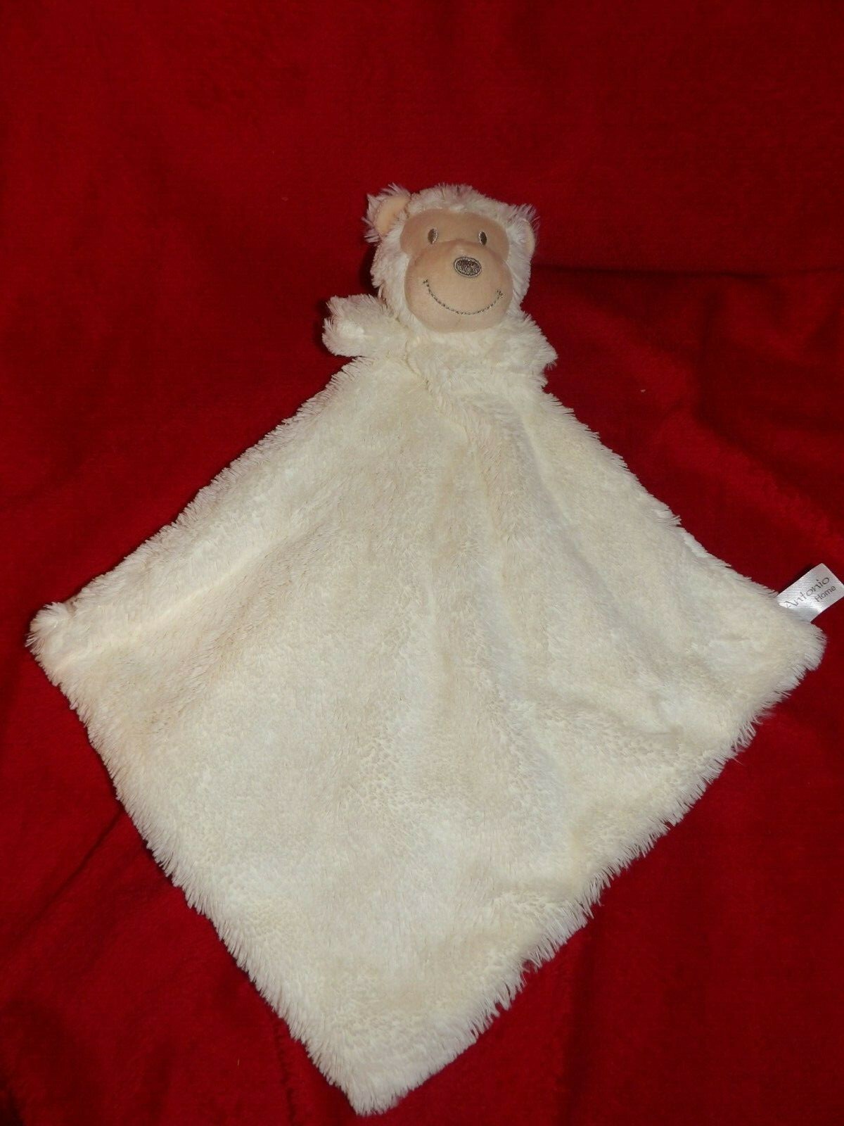 Doudou plat singe fourrure crème Antonio Home pour apaiser les nuits de bébé