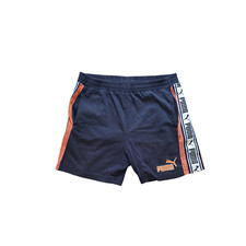 Puma Mens Rare Vintage 90s 80s Big Logo Shorts Navy Trunks Size XS