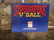 Super SPIKE V'BALL Nintendo NES Game Original Instruction Manual Booklet ONLY 
