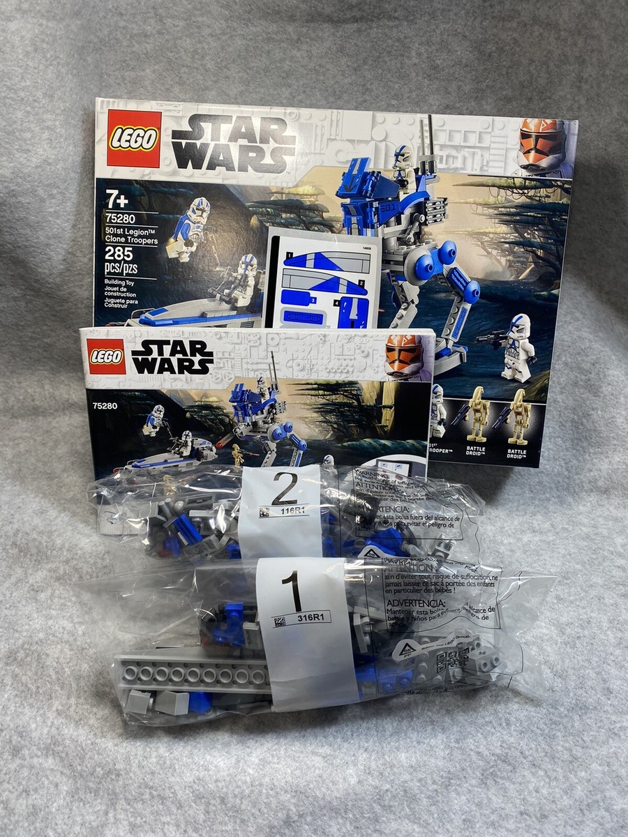 LEGO Star Wars 501st Battle Pack 75280 NO MINIFIGS!! BOX STICKERS