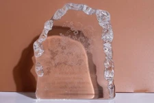 Vintage 1976 Little Gallery by Hallmark Lead Crystal Austria Paperweight