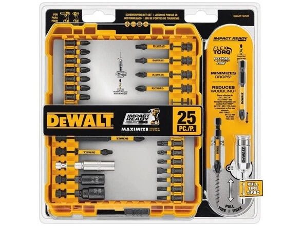 DeWALT DWA2FTS25IR Flex Torq 25 Piece Screwdriver Bit Set eBay