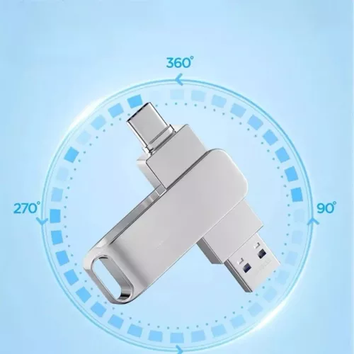 Highspeed USB Stick 2in1 USB-C Type-C 3.0 Dual Speicherstick 1TB 2TB 64TB Metall - Bild 6 von 19