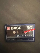 BASF Chrome Extra II 90 Type II High Bias Audio Cassette Tape - NEW