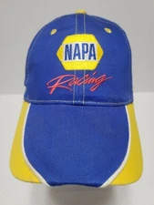 Napa Racing Cap Hat Adjustable StrapBack Blue Yellow New Michael Waltrip Racing