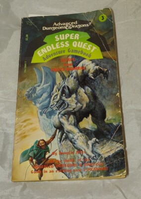 Dungeons & Dragons SUPER ENDLESS QUEST ESCAPE FROM CASTLE QUARRAS 1985 Paperback