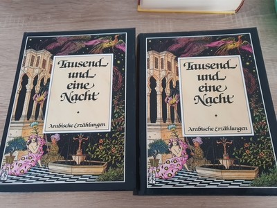 Erzählungen Orientalisch Arabisch TAUSEND UND EINE NACHT   4 Teile in 2 Bänden