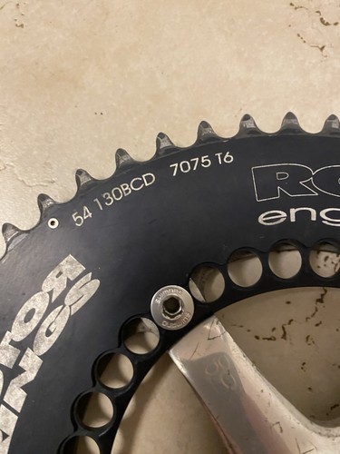 Rotor Q-Rings 130BCD 54/39 Tooth Dura Ace Fc 7701 Crank Arm 175 Octalink 7075 T6 - Picture 2 of 10