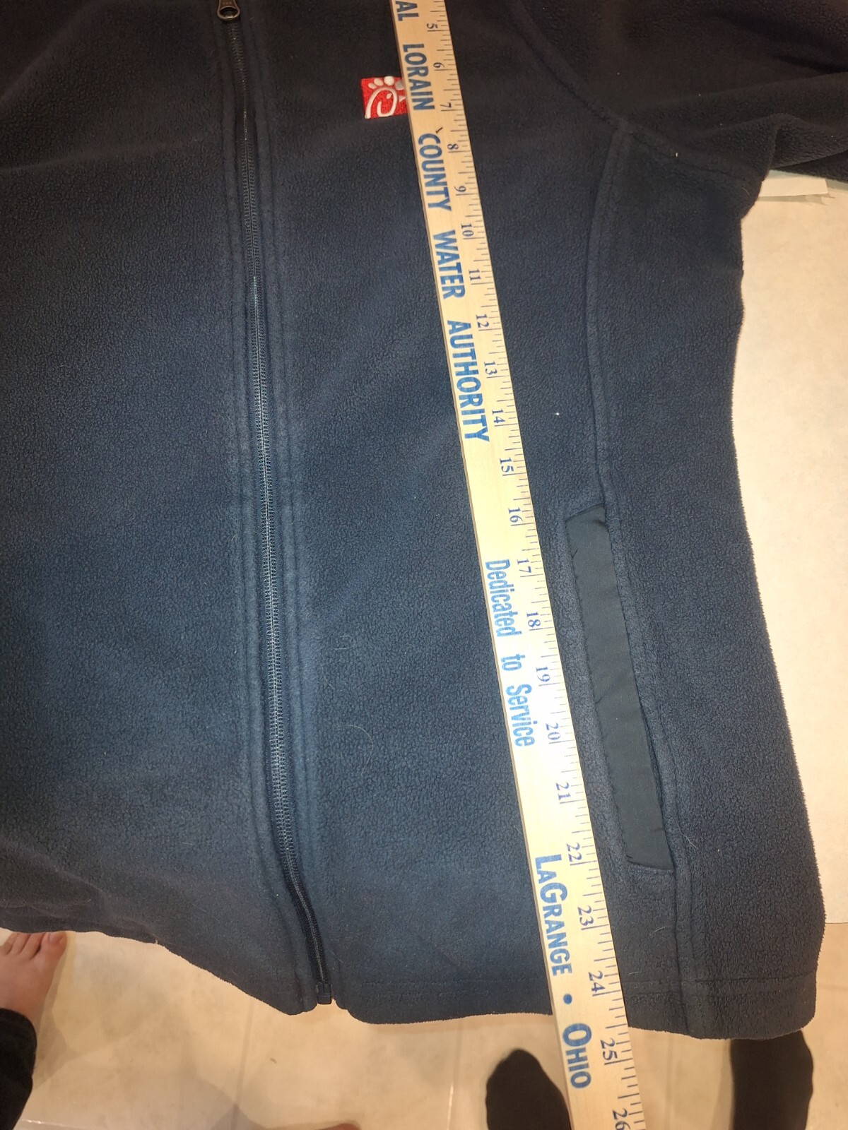 Women’s Chik-Fil-A Team Style Employee Fleece Zip Up Jacket - Size m/l