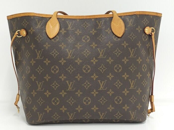 Authentic Louis Vuitton Neverfull MM Monogram Tote Bag M40156 from
