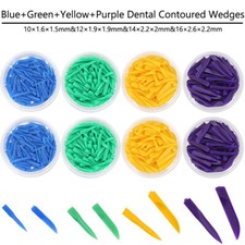 2Boxs Dental Disposable Plastic Wedges Interdental Composite Wedge Size S/M/L/XL