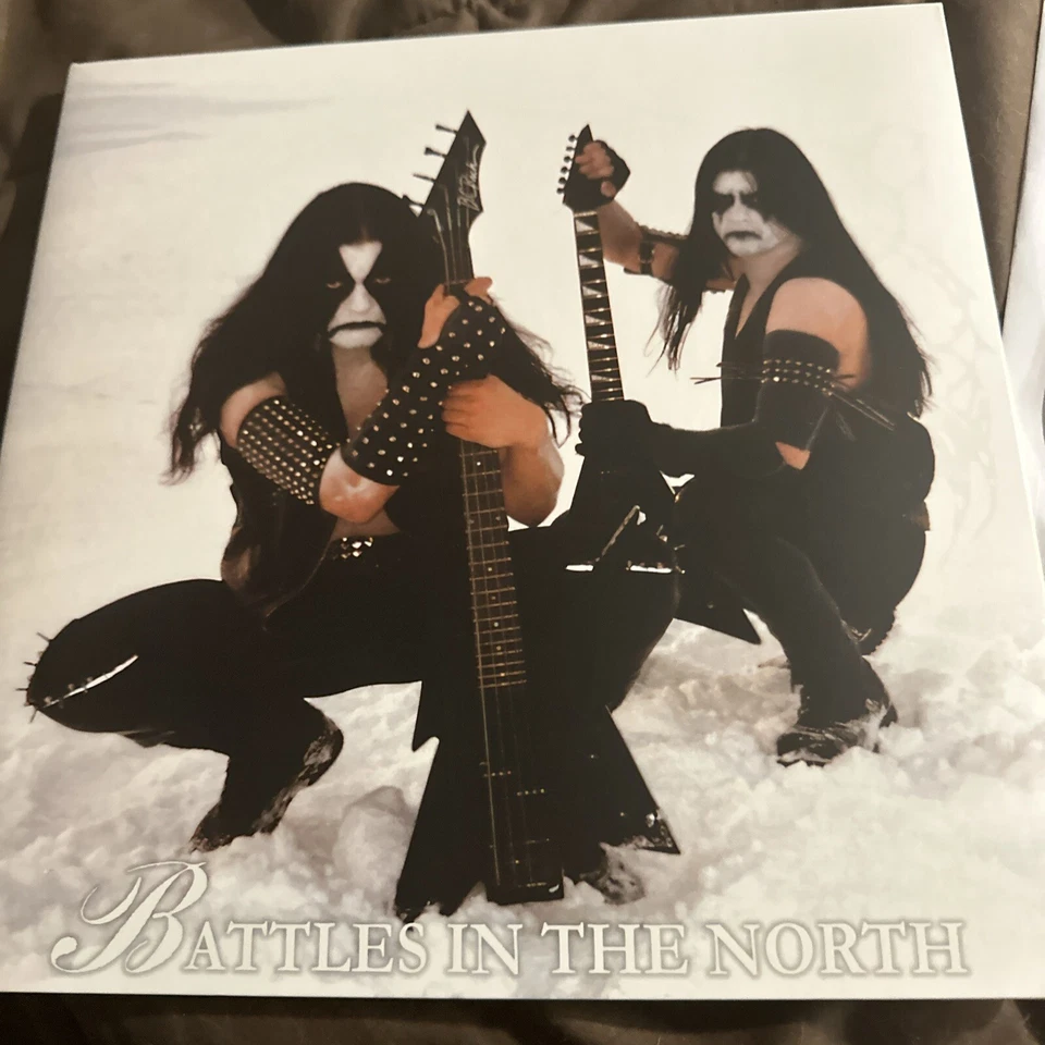 Immortal - Battles In The North LP 2025 Osmose [Black/White Merge] w/ Poster NEW - Image 2 of 4