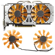 2x Graphic Card Cooling Fan VGA Cooling Fan VGA Fit for ZOTAC GTX970 750ti 750
