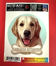 LABRADOR RETRIEVER DOG BONE DIE CUT 4" VINYL DECAL STICKER FREE SHIP