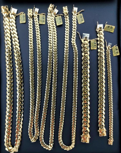 REAL 10k Yellow Gold Miami Cuban Link 