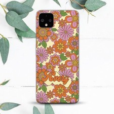 Custom Groovy Hippie Flowers Case For Google Pixel 2 3 3a 4 4a 5 6 7 8 XL