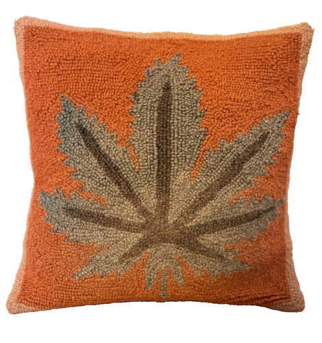 Mary Jane Hook Throw Pillow Marijuana Weed Leaf Peking Handicraft 30JBL10C16SQ