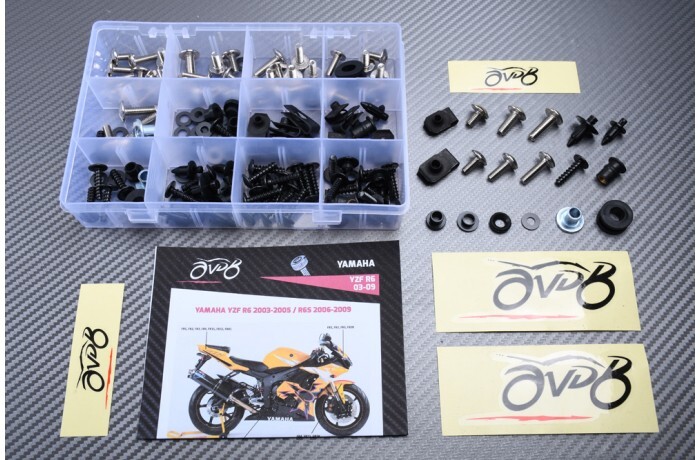 Kit carénage titane YAMAHA YZF R6 2005 pour réparer sa moto