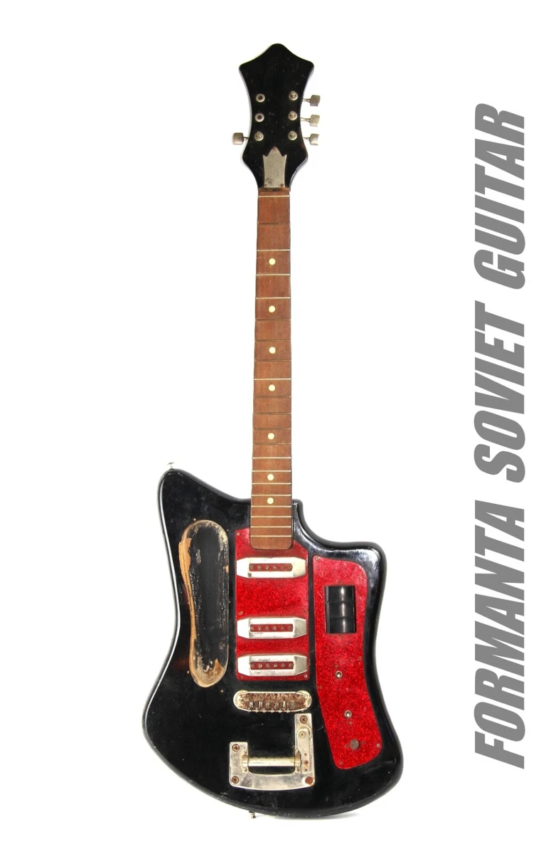 Vintage Soviet Electric guitar bass semi acoustic guitar FORMANTA