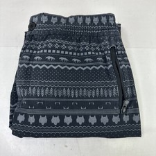 Greyson Performance Joggers Wolf AOP Polyester Blend Black Gray Mens Medium