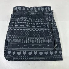 Greyson Performance Joggers Wolf AOP Polyester Blend Black Gray Mens Medium