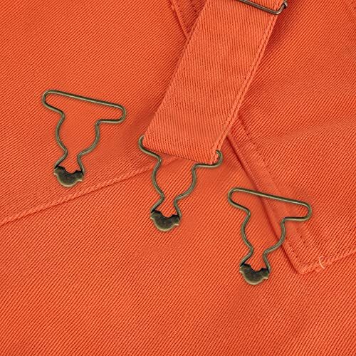 Lusofie 20Pcs Dungaree Suspender Clips Overall Buckles 1.5 Inch Wide Bronze