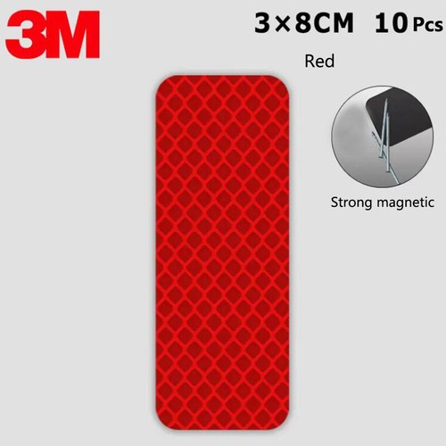 3*8cm Magnet Auto Motorrad LKW Reflektierende Aufkleber Reflektierende Warnstreifen - Bild 10 von 11