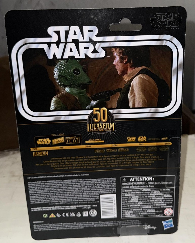 Star Wars Black Series Greedo Action Figure Hasbro 6in Green Lucasfilm ...