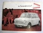 AUSTIN Mini COOPER Saloon Car Sales Brochure c1961 #2049/C