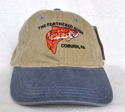 *FEATHERED HOOK FLY SHOP* Fly fishing Ball cap hat longer bill *OURAY 51004-05*