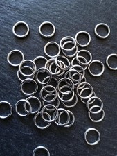 100 or 500 Stainless Steel 8mm Jump Rings 1.2mm Thickness Hole: 6mm UK