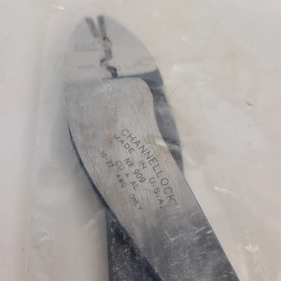 SEALED Channellock 909 9.5" Crimping Pliers  USA MADE ~T494 - Image 2 of 3