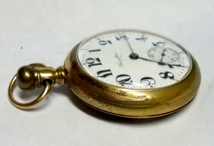 Antique 1905 Hamilton 18s 17 Jewel Gold Filled Lever Set Pocket Watch