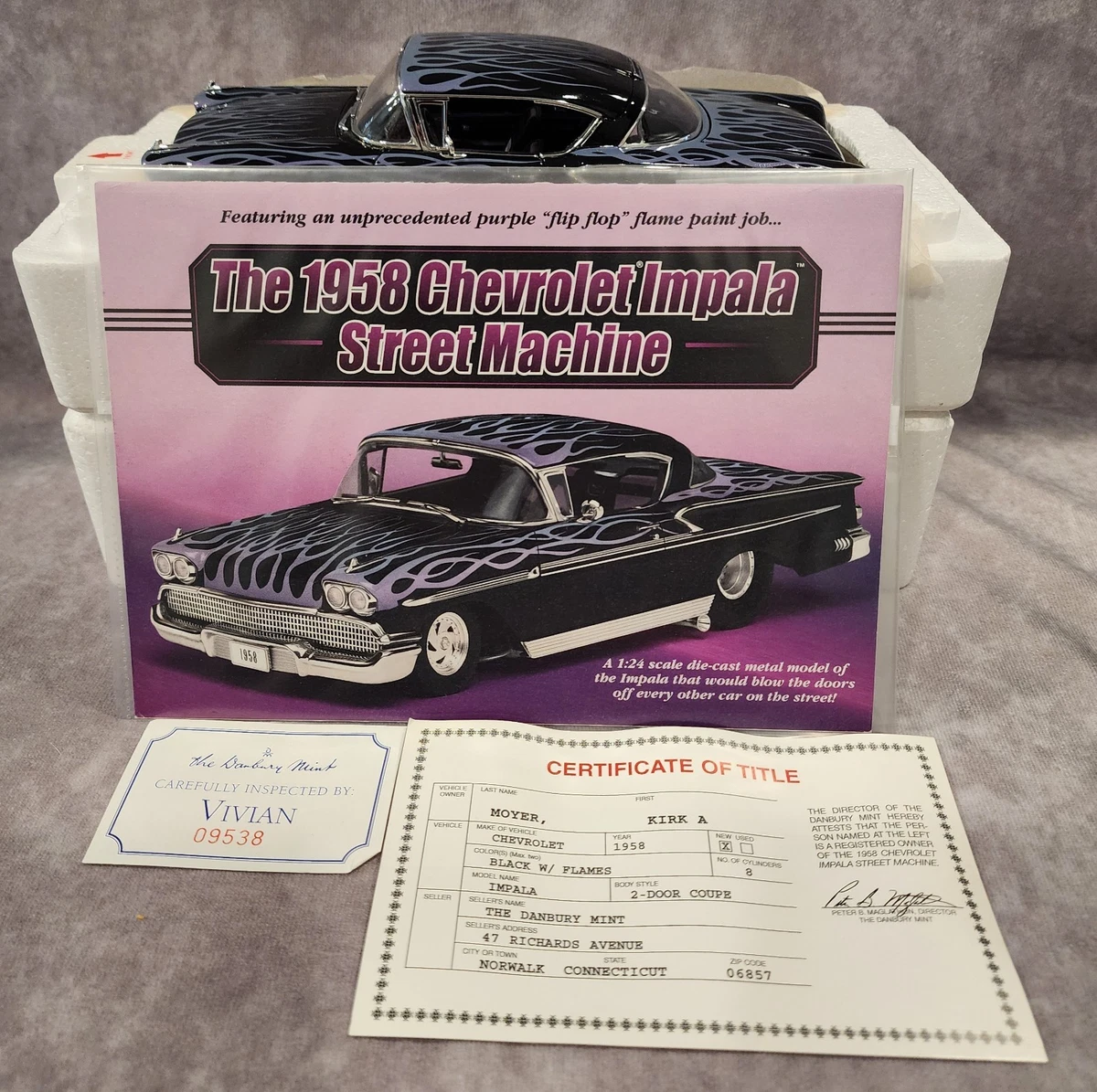 Danbury Mint Chevrolet Impala Contemporary Manufacture Diecast