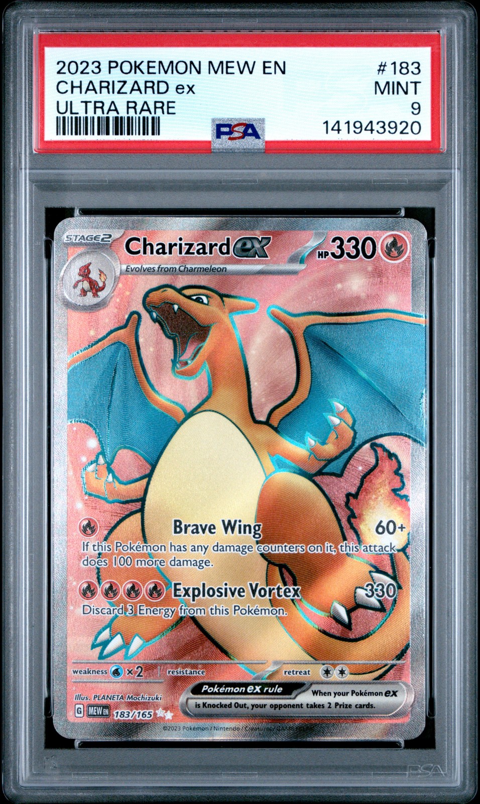 2023 Charizard ex #183 Pokemon 151 PSA 9