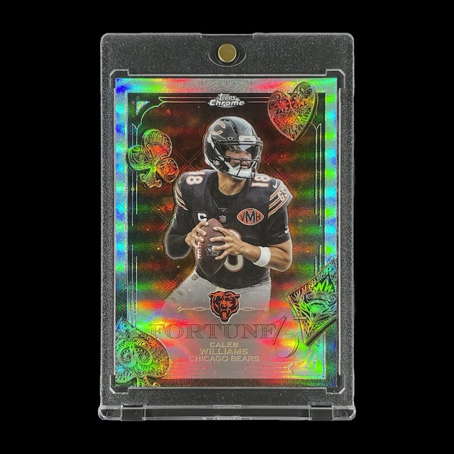 Caleb Williams Silver Refractor Fortune Card 2025 Topps Chrome Insert - Bears