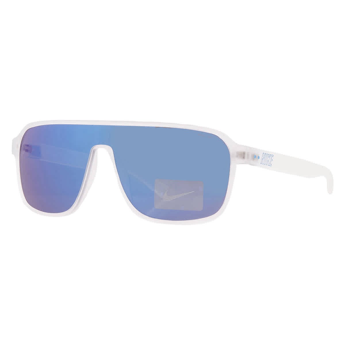 Nike Unisex Sunglasses Matte Clear Shield Shape Frame VINTAGE
