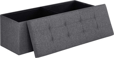 SONGMICS MAZIE Collection - 43 Inches Folding Storage Ottoman Bench, Ottoman Foo