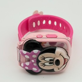 Girl's DISNEY Junior VTech Minnie Mouse Flip Top Digital Learning Game Watch