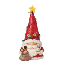 Jim Shore Watts Up - Gnome Santa Wrap in Lights Figurine 6015474 New 2024