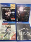 Playstation 4 Game Lot Of 4 Tested PS4